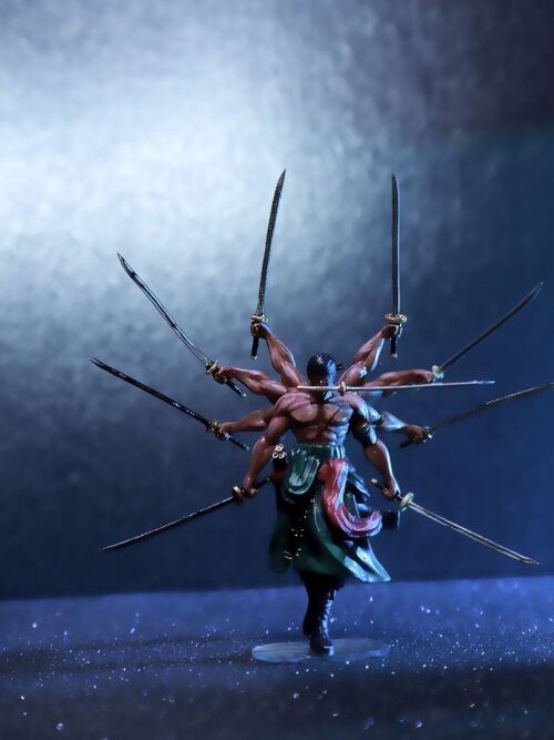 1/64 Scale "Asura: Nine Sword Style Zoro" Miniature Statue GK Resin Statue
