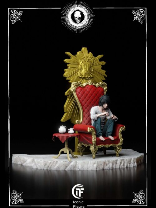 Light Yagami And Ryuk & L GK Resin Statue
