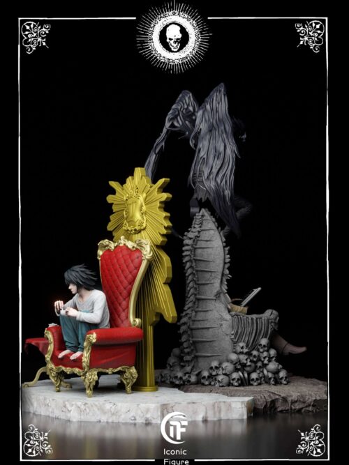 Light Yagami And Ryuk & L GK Resin Statue