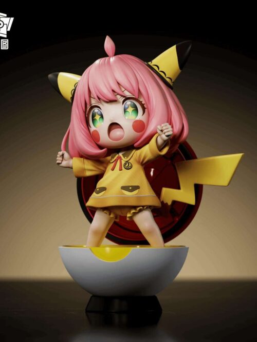 Anya Cosplay Pikachu GK Resin Statue