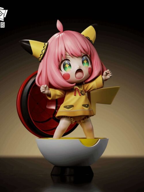Anya Cosplay Pikachu GK Resin Statue