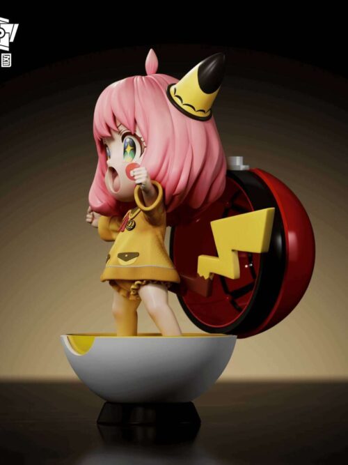 Anya Cosplay Pikachu GK Resin Statue