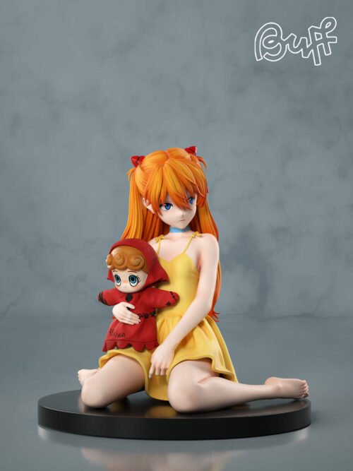 Asuka with Hand Puppet GK Resin Statue