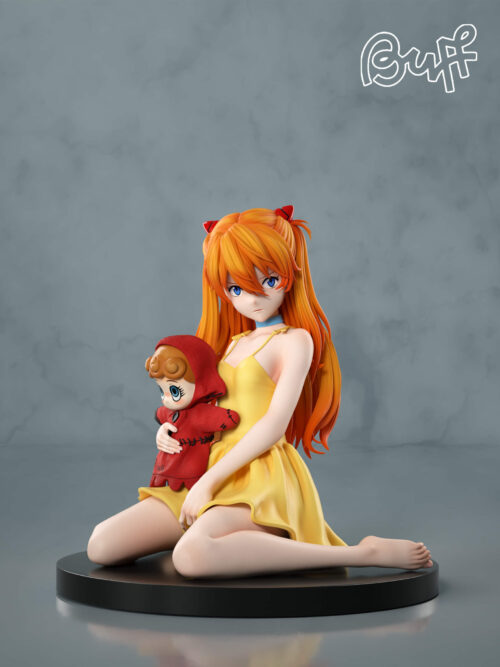 Asuka with Hand Puppet GK Resin Statue