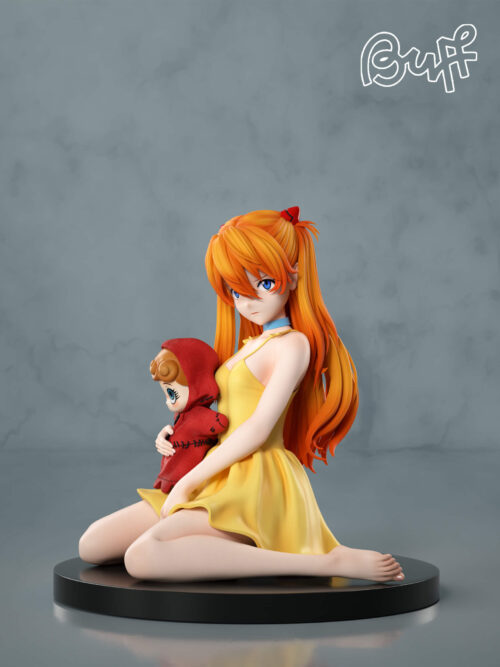 Asuka with Hand Puppet GK Resin Statue