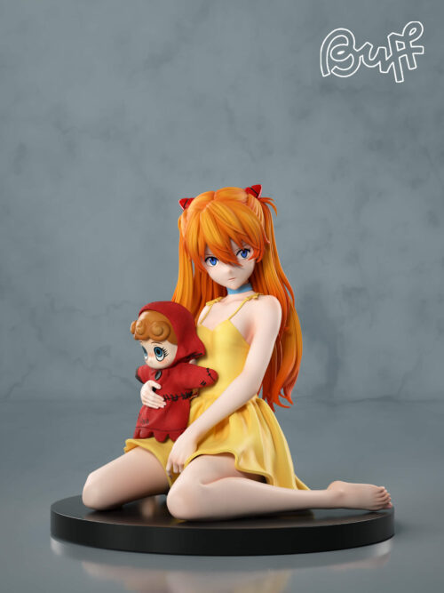 Asuka with Hand Puppet GK Resin Statue