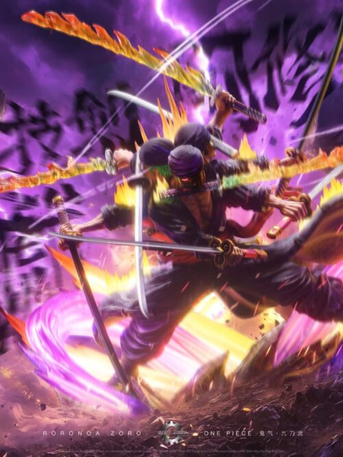 Asura: Draw-and-Death — Demon Aura Nine-Sword Style Zoro GK Resin Statue