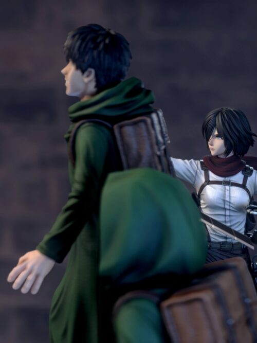 Attack On Titan The Basement Trio Mikasa & Armin & Eren GK Resin Statue
