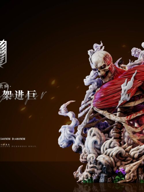 Attack on Titan Where the Left Hand Goes: Eren & Skeleton Attack Titan GK Resin Statue