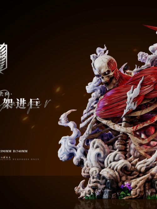 Attack on Titan Where the Left Hand Goes: Eren & Skeleton Attack Titan GK Resin Statue