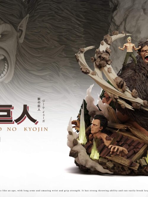 Beast Titan & Zeke Jaeger GK Resin Statue