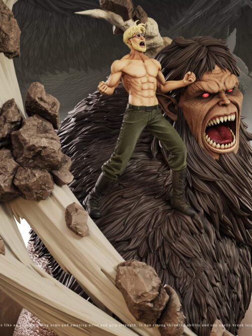 Beast Titan & Zeke Jaeger GK Resin Statue