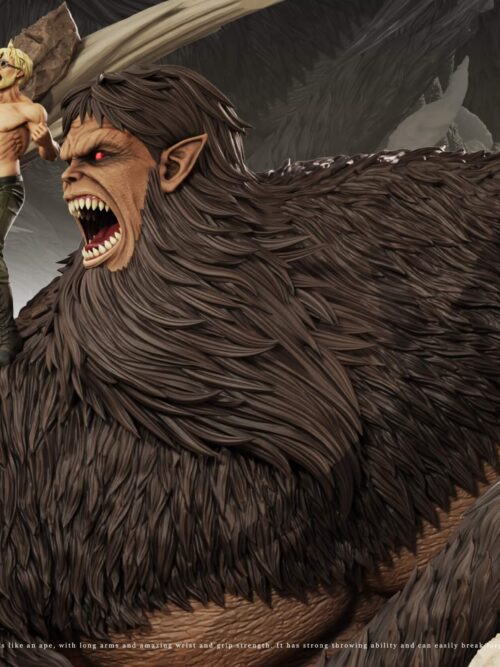 Beast Titan & Zeke Jaeger GK Resin Statue