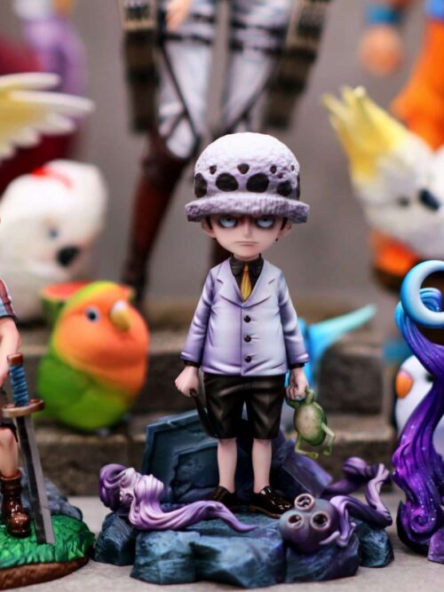 Childhood Buggy & Law & Blackbeard GK Resin Statue