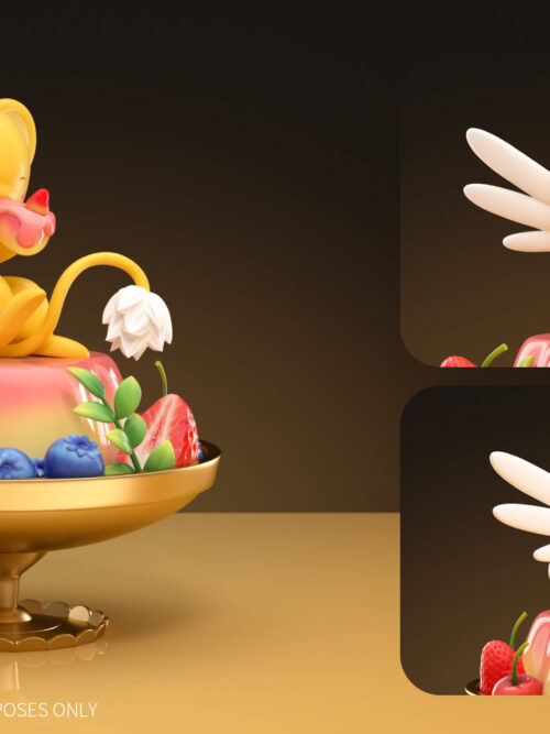 Cardcaptor Sakura Cerberus's Fruit Pudding GK Resin Statue