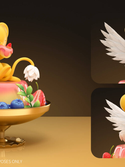 Cardcaptor Sakura Cerberus's Fruit Pudding GK Resin Statue