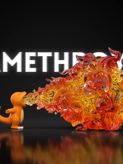 Charmander Flamethrower GK Resin Statue