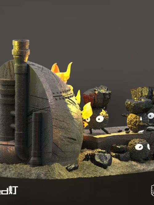 Coal-Carrying Soot Sprites GK Resin Statue
