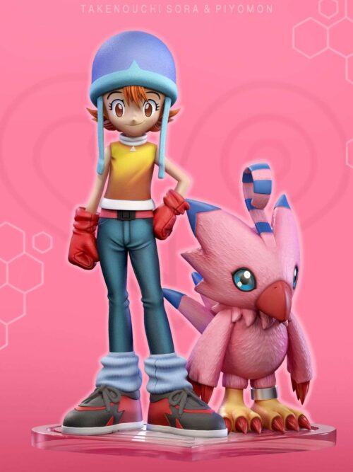Takenouchi Sora And Piyomon GK Resin Statue