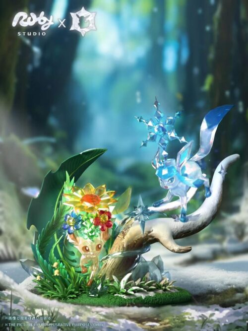 Terastal Forest of Eevee Frosted Blossom Dream GK Resin Statue