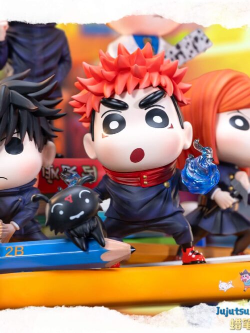Jujutsu Kaisen Cosplay Crayon Shin-chan Twin Fantasy GK Resin Statue