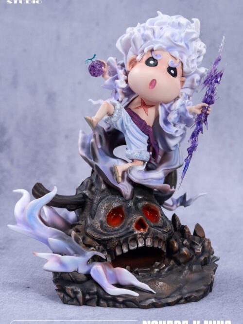 Crayon Shin-chan cos Nika Luffy GK Resin Statue
