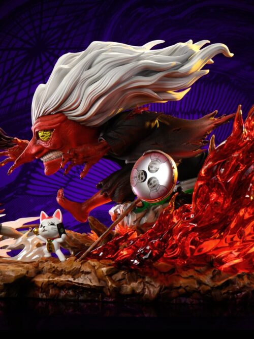 Dandadan Takakura Ken & Momo Ayase & Turbo Granny Chase GK Resin Statue