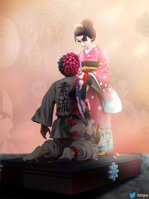 Demon Slayer Akaza & Koyuki GK Resin Statue