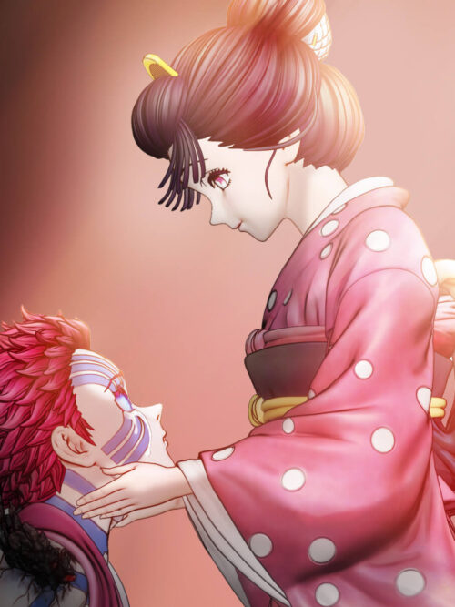 Demon Slayer Akaza & Koyuki GK Resin Statue