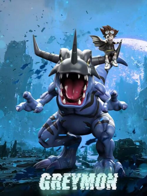 Digimon Generation 1 Riding Posture Series #4 Greymon & Yagami Taichi GK Resin Statue