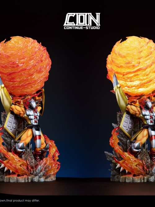Digimon Light Sculpture Scene Series #1 War Greymon Gaia Energy Cannon GK Resin Statue