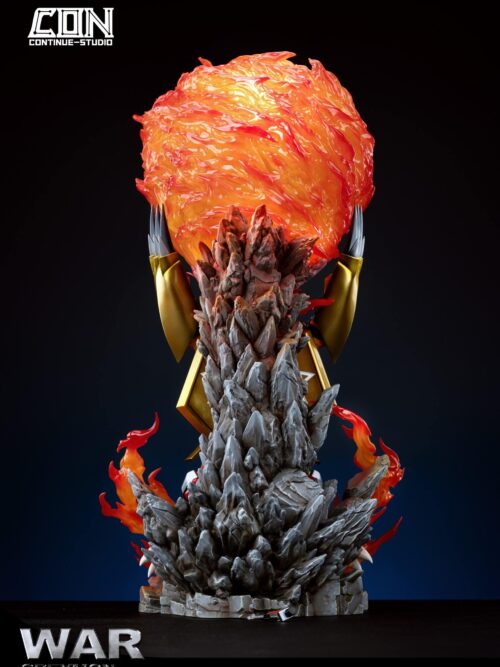 Digimon Light Sculpture Scene Series #1 War Greymon Gaia Energy Cannon GK Resin Statue