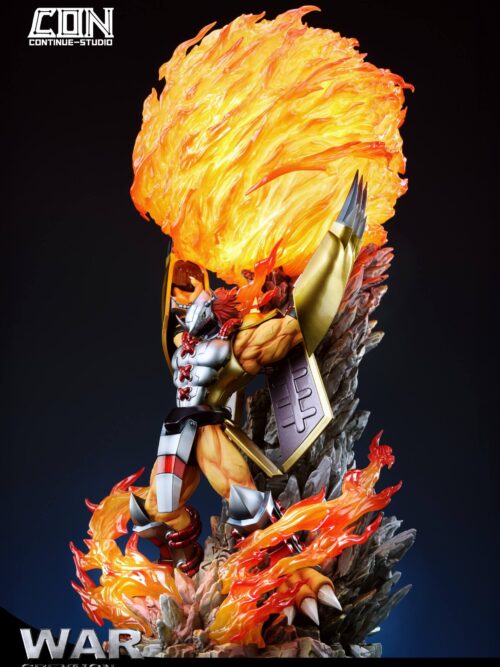 Digimon Light Sculpture Scene Series #1 War Greymon Gaia Energy Cannon GK Resin Statue