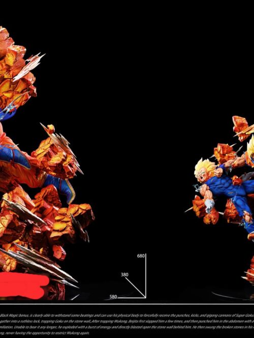 Goku vs Vegeta Duel Scene Diorama GK Resin Statue