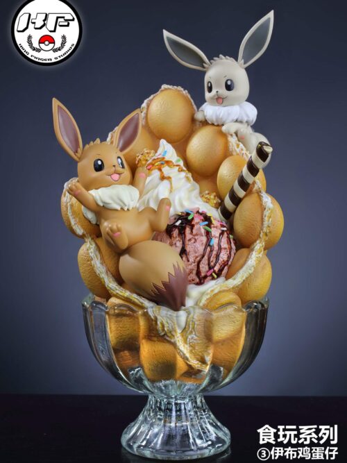 Eevee Bubble Waffle Dessert Cup GK Resin Statue
