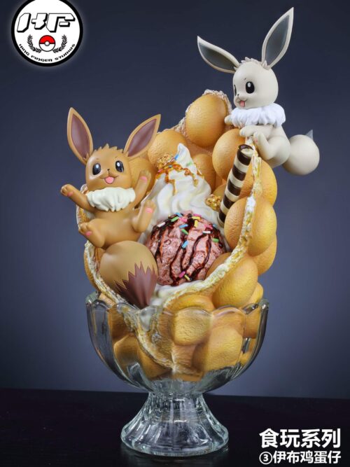 Eevee Bubble Waffle Dessert Cup GK Resin Statue