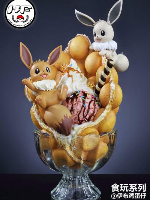 Eevee Bubble Waffle Dessert Cup GK Resin Statue