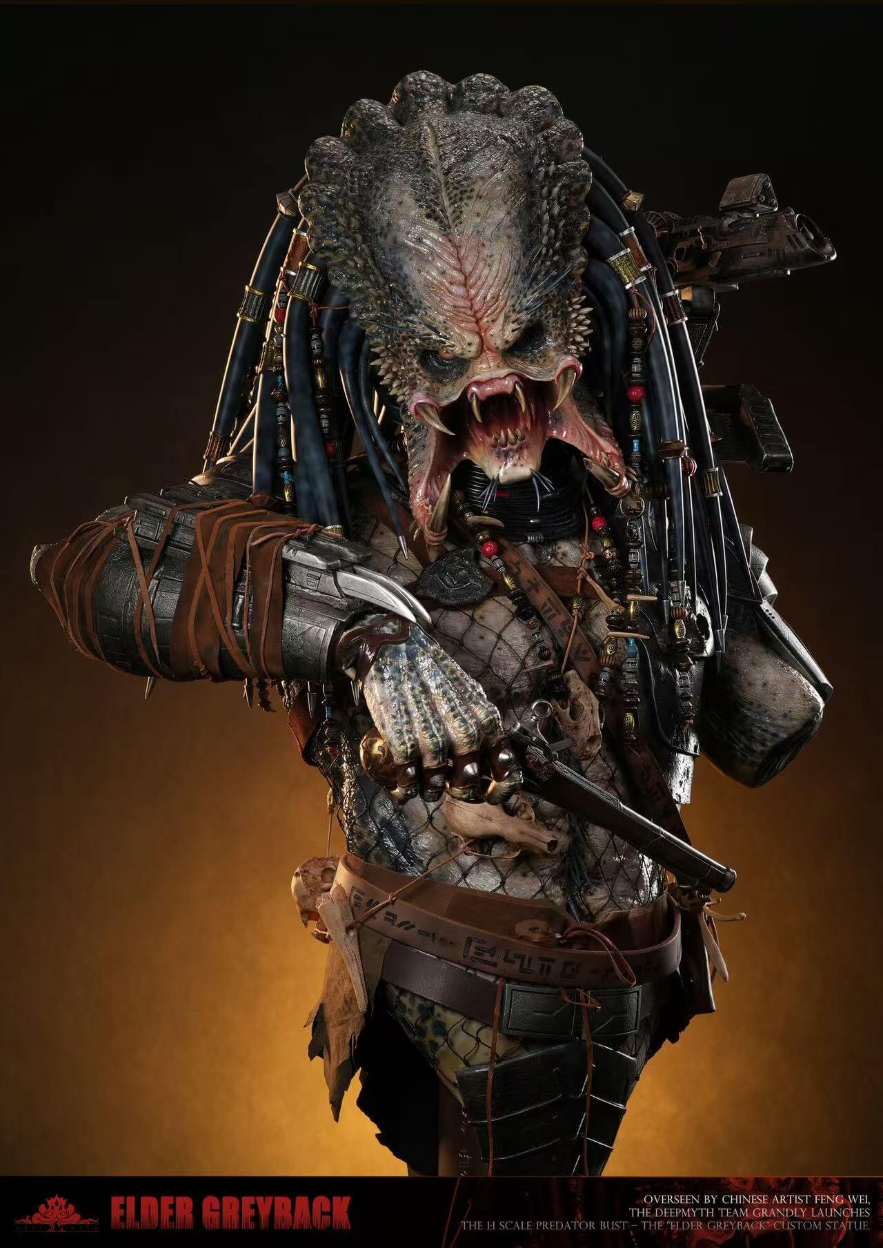 Elder Greyback 11 Predator Bust & Raphael Adolini Flintlock Pistol Set - DeepMyth Studio (18) Elder Greyback 1/1 Predator Bust & Raphael Adolini Flintlock Pistol Set - DeepMyth Studio - Image 1