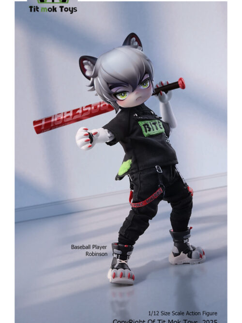 FURRY FANDOM Series 1/12 Scale Articulated Figure Baseball Prodigy Robinson GK Resin Statue