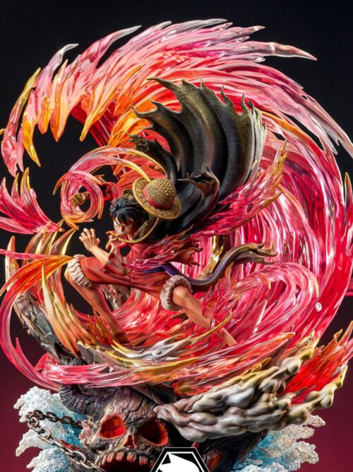 Flowing Cherry Blossom Luffy GK Resin Statue