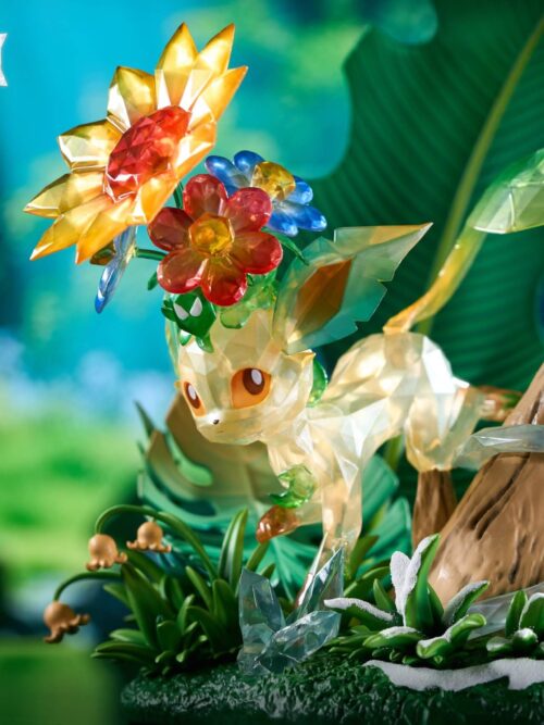 Frost-Flower Reverie Terastal Eevee Statue GK Resin Statue