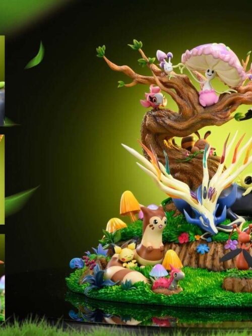Grass Type Sleeping Xerneas GK Resin Statue