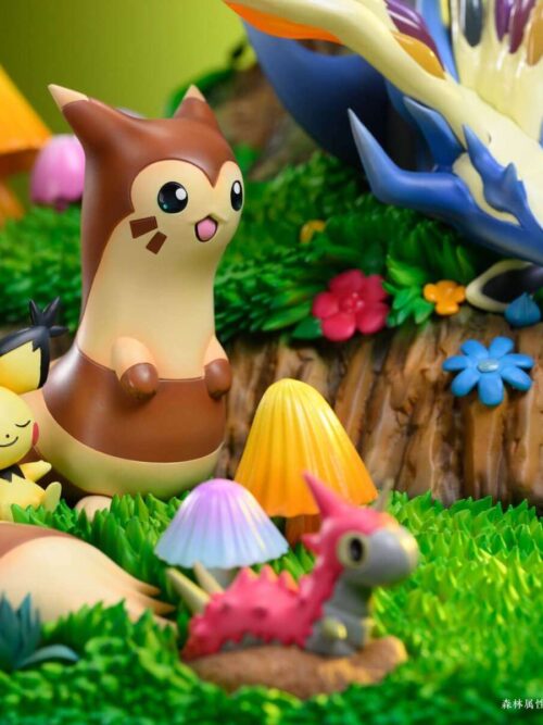 Grass Type Sleeping Xerneas GK Resin Statue