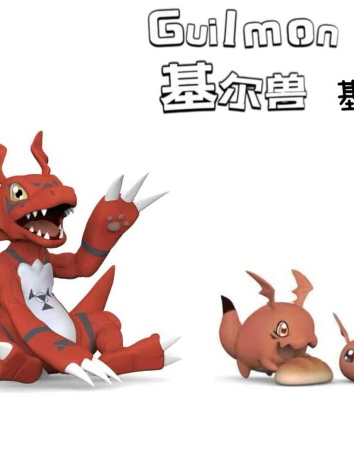 Guilmon Evolution Chain Set GK Resin Statue
