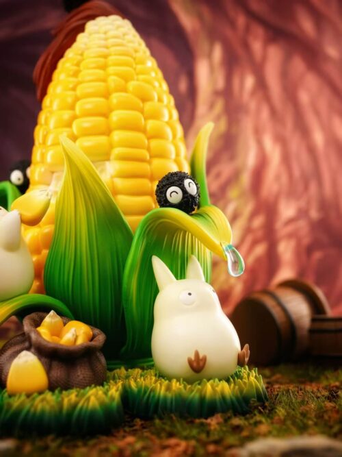 Harvest Day Picking Corn with Totoro GK Resin Statue