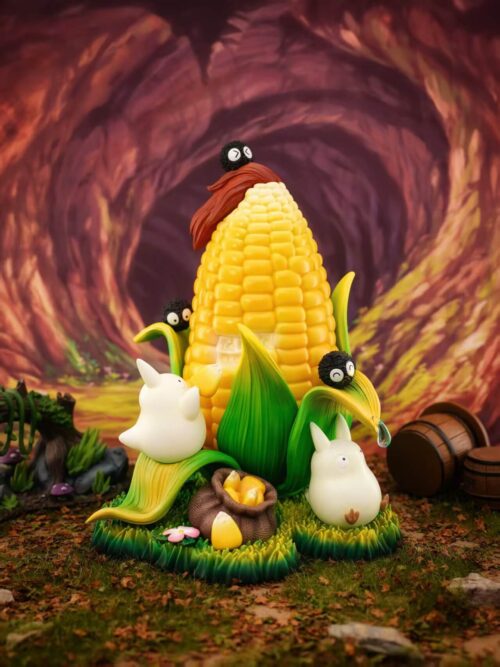 Harvest Day Picking Corn with Totoro GK Resin Statue