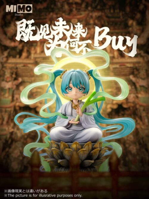 Hatsune Miku cosplay Buddha Guanyin GK Resin Statue