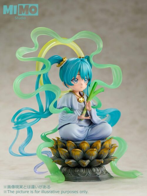 Hatsune Miku cosplay Buddha Guanyin GK Resin Statue