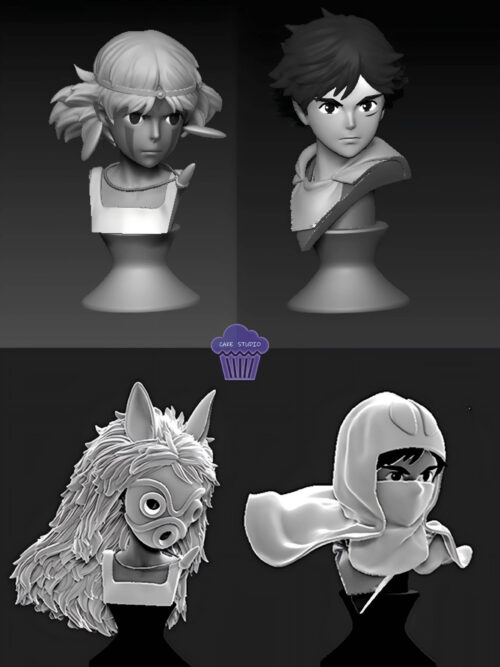 Hayao Miyazaki Princess Mononoke GK Resin Statue