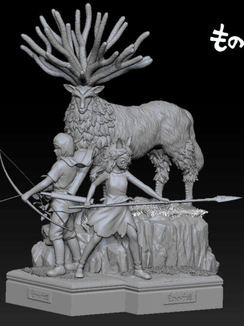 Hayao Miyazaki Princess Mononoke GK Resin Statue